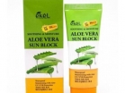 Солнцезащитный крем для лица и тела c Алоэ Вера Ekel Soothing & Moisture Aloe Vera Sun Block SPF 50/PA+++ - Пудра корейская косметика
