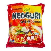 Неогури лапша быстрого приготовления вкус морепродуктов острая Nongshim Neoguri Seafood & Spicy 120гр - Пудра корейская косметика