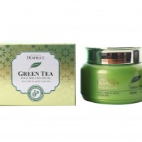 Крем на основе зеленого чая Deoproce Premium Greentea Total Solution Cream 100мл - Пудра корейская косметика