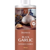 Кондиционер для волос с экстрактом чёрного чеснока Deoproce Black Garlic Intensive Energy Rinse 1л. - Пудра корейская косметика