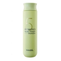 Профессиональный шампунь против жирности кожи головы и для зеркального блеска с пробиотиками и яблочным уксусом Masil 5 Probiotics Apple Vinegar Shampoo 300мл - Пудра корейская косметика