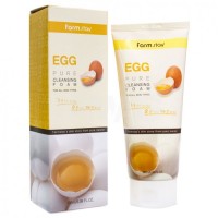Пенка очищающая с яичным экстрактом FarmStay Pure Egg Cleansing Foam 180мл - Пудра корейская косметика