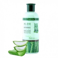 Увлажняющая эмульсия с экстрактом алоэ FarmStay Visible Difference Fresh Emulsion Aloe 350мл - Пудра корейская косметика