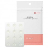 Патчи для проблемной кожи с экстрактом эхинацеи The Saem See & Saw A.c Control Spot Patch 24шт - Пудра корейская косметика