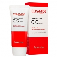 Укрепляющий сс крем с керамидами FarmStay Ceramide Firming Facial Cc Cream - Пудра корейская косметика
