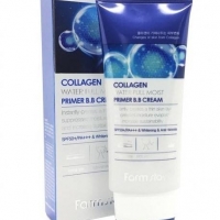 BB крем-праймер с коллагеном Farm Stay Collagen Water Full Moist Primer B.B Cream SPF50+ PA+++ - Пудра корейская косметика