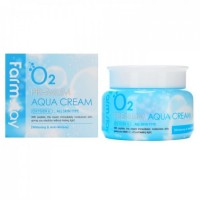 Увлажняющий крем с кислородом FarmStay O2 Premium Aqua Cream 100мл - Пудра корейская косметика