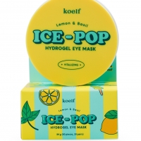 Гидрогелевые патчи для глаз с экстрактом лимона и базилика Koelf Ice-Pop Lemon & Basil Hydrogel Eye Mask  - Пудра корейская косметика