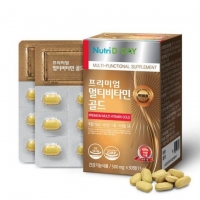 Премиальный мультивитаминный комплекс Nutri D-Day Premium multi-vitamin gold, 30 таблеток - Пудра корейская косметика