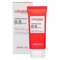 Тональный крем ВВ крем с керамидами Farm Stay Ceramide Firming Facial BB Cream SPF 50+, 50g Farm Stay - Пудра корейская косметика