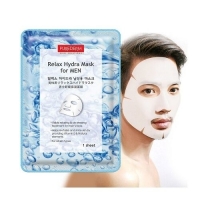Увлажняющая мужская маска для лица  PUREDERM RELAX HYDRA MASK FOR MEN - Пудра корейская косметика