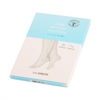 Пилинг-носочки + уход большие The Saem Dear My Foot Power Peeling - Пудра корейская косметика