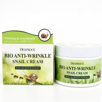 Биокрем против морщин с экстрактом улитки Deoproce Bio Anti-Wrinkle Snail Cream 100гр - Пудра корейская косметика