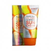 Солнцезащитный крем для лица без масел FarmStay Oil-free UV Defence Sun Cream SPF50+ PA+++ - Пудра корейская косметика