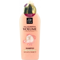 Увлажняющий шампунь для придания объёма Mise en Scene Full & Glamorous Volume Shampoo 1 литр - Пудра корейская косметика