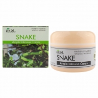 Крем для лица со змеиным ядом Ekel Ample Intensive Cream Snake 100гр. - Пудра корейская косметика