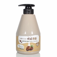 Гель для душа кофейный тонизирующий Welcos Kwailnara Coffee Milk Body Cleanser 560гр - Пудра корейская косметика